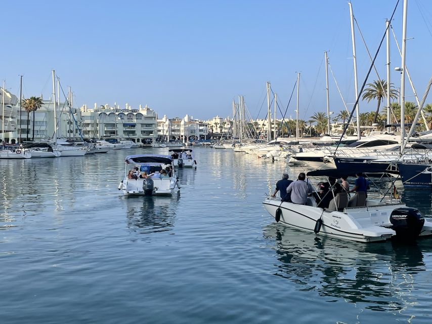 Benalmadena: Boat Rental with No License Required - Anchor time for swimming and snorkeling (and what’s included)