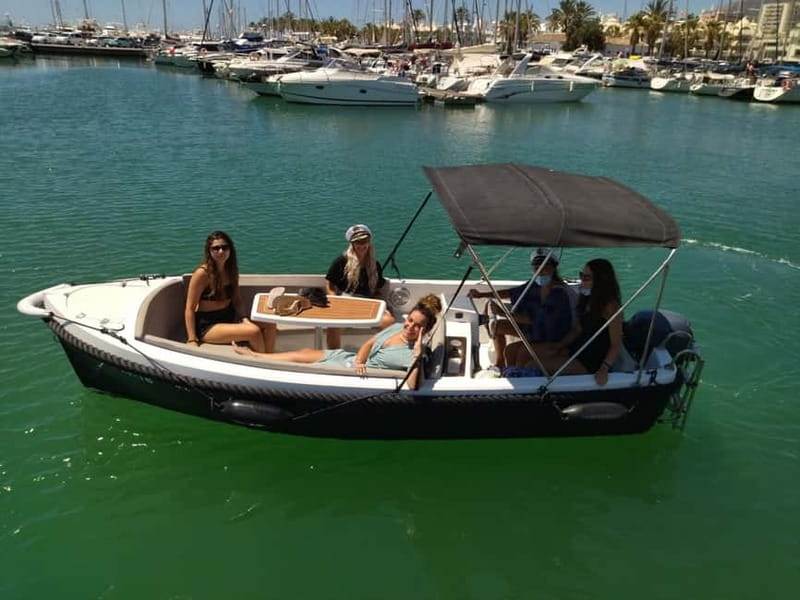 Benalmadena: Boat Rental with No License Required - Music, sunset, and “picnic on a boat” vibes