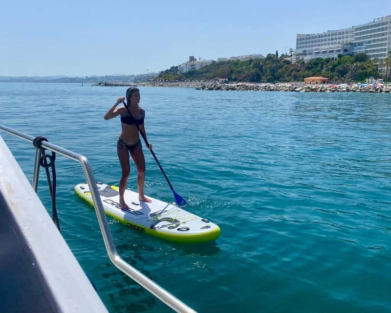 Benalmádena Boat Tour with Snorkeling, Water Slide and Lunch - Snorkeling the 1850s wreck: what to expect and what can limit the view