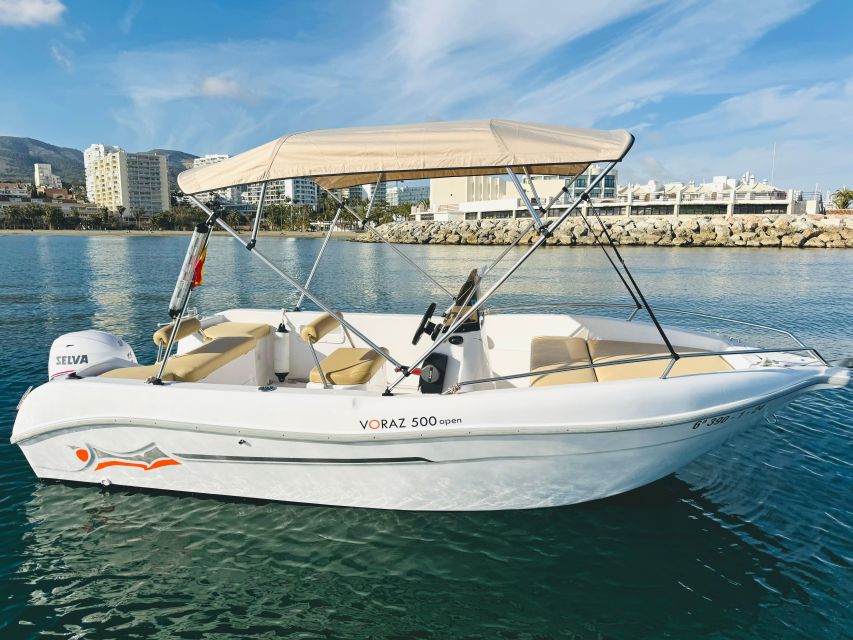 Benalmádena: Costa del Sol License-Free Boat Rental - Your Time on the Water: Cruising, Photos, and Sea Stops