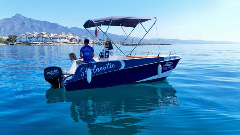Benalmádena: license-Free Rent Boat for Dolphin Watching - Cost and value: $35 per group, plus deposit and fuel