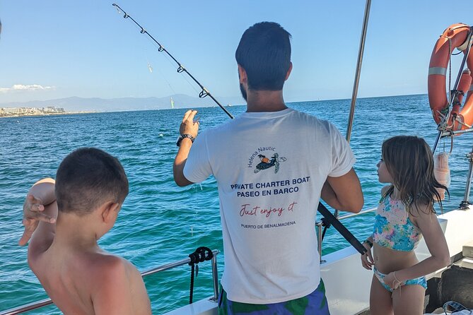 Benalmadena Private Boat-Trip / Excursion with Open bar 1-10Pax - Fishing and snorkeling: when you want an action break