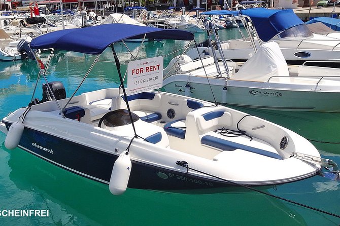 Boat rental Bayliner 60 cv 1/2 day - Maro–Cerro Gordo by boat: cliffs, coves, and what makes it special