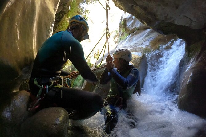 Canyoning Rio Verde from Nerja - The Descent in Order: Pools, Slides, Optional Jumps, Rappels