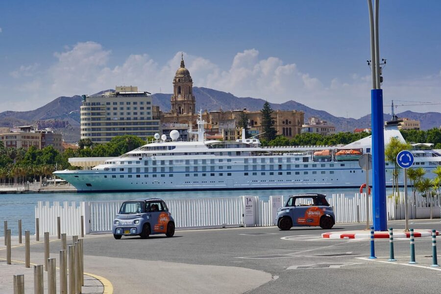 Discover Málaga in 2 Hours: Relaxing Tour by Electric Car - Driving the 100% Electric Citroën Ami in Real City Traffic