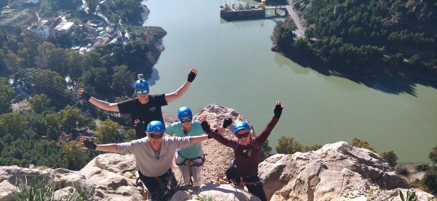 El Chorro: Climb Via Ferrata at Caminito del Rey - The iron-stair climb: 250 meters upward with a real safety system