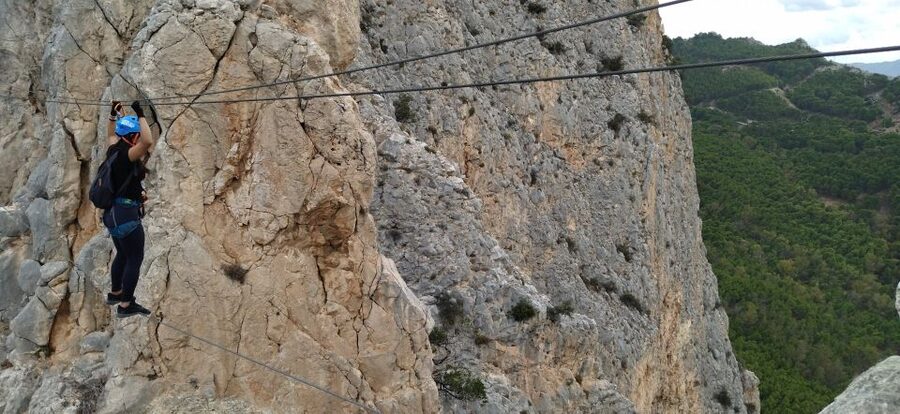 El Chorro: Climb Via Ferrata at Caminito del Rey - The 35-meter zip line: where adrenaline takes over