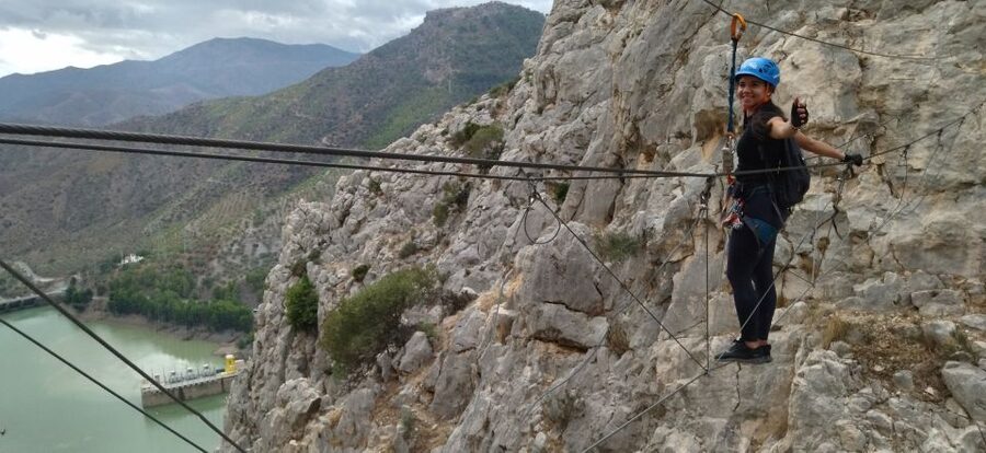 El Chorro: Climb Via Ferrata at Caminito del Rey - Panoramic views and the way back down