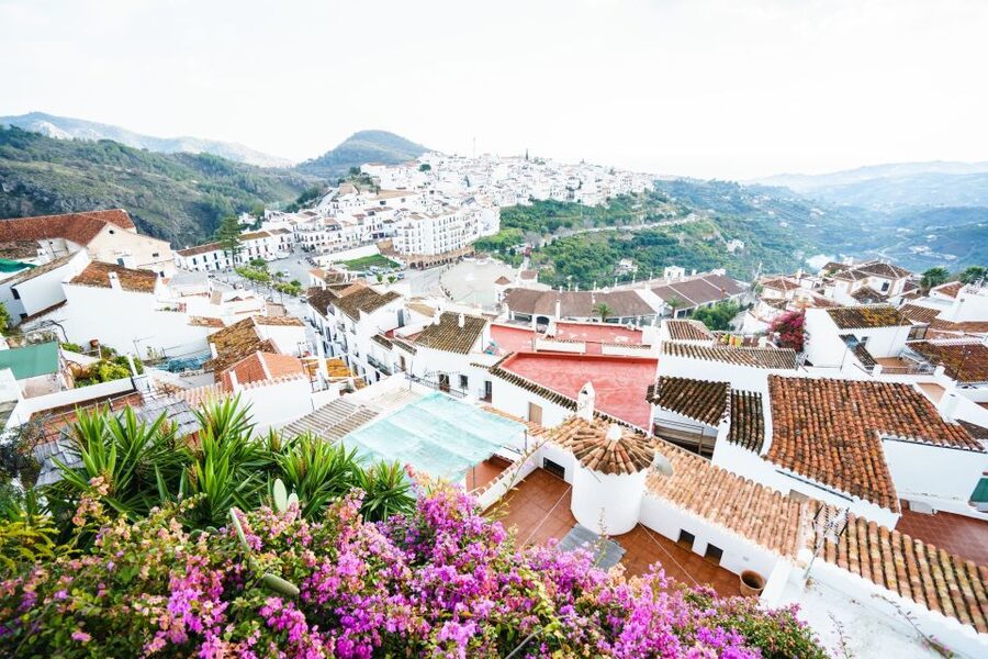 From Málaga: Skip-the-Line Nerja Cave and Frigiliana - Frigiliana first: Moorish streets, flowers, and the Lizar Castle payoff