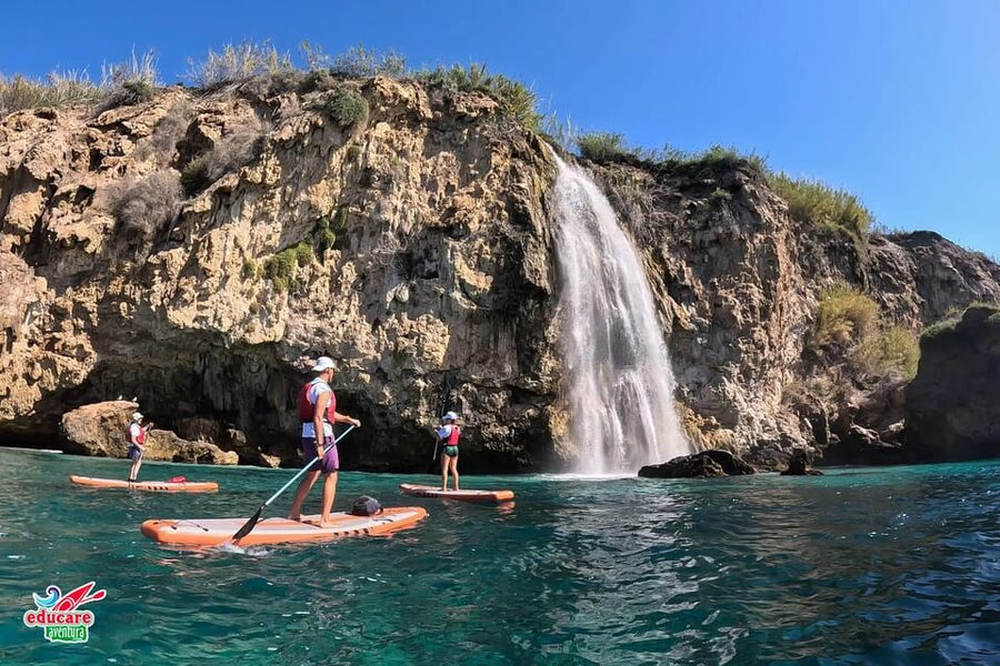 From Nerja: Guided Paddle Surf Cliffs and Maro Waterfall - From Burriana Beach to the Waterfall: The Route You’re Really Buying