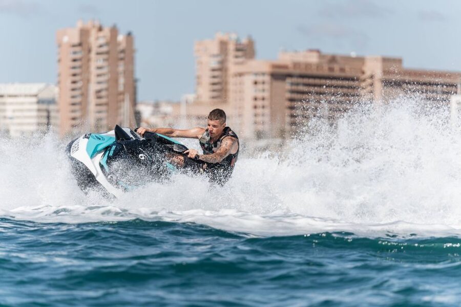 Fuengirola: Best Jet Ski Rental - How the ride works: easy handling, real speed, and a safety bubble