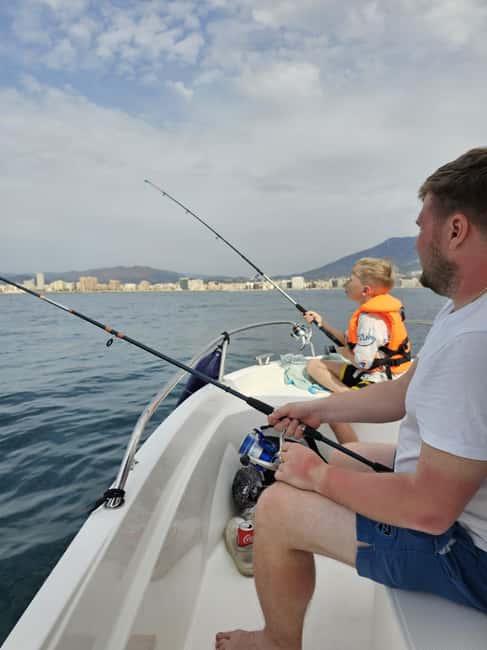 Fuengirola: Fishing Trip with Drinks and Gear - The Orizzonti Andromeda Boat, Plus Gear and Licenses