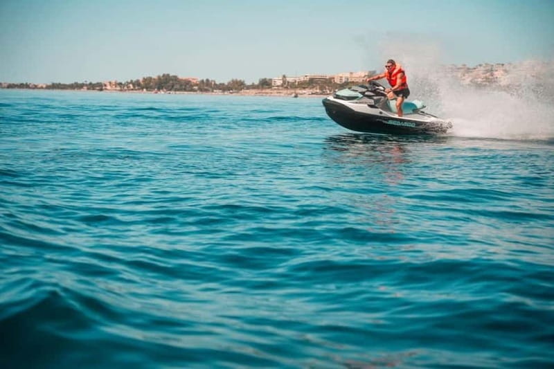 Fuengirola: Guided JET SKI Tour Seadoo GTX Pro 130 2024 - Fuengirola Jet Ski Setup: Sea-Doo GTX Pro 130, No License Needed