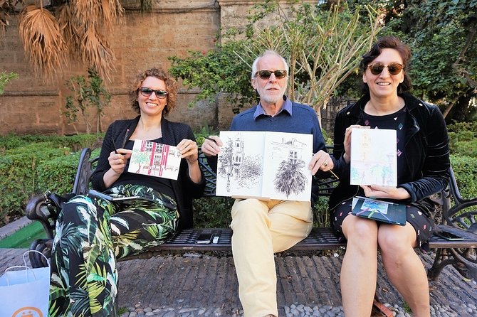 I DRAW Malaga: Art and Drawing Lesson - by OhmyGoodGuide! - Watercolour pencils: where your sketch gains depth