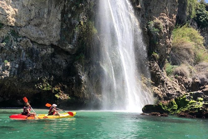 Kayak Route Cliffs of Nerja and Maro - Cascada de Maro - Meeting at Burriana and getting rolling fast
