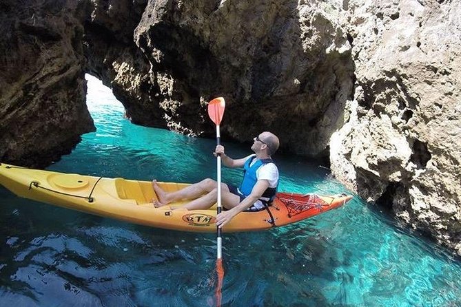 Kayak Route Cliffs of Nerja and Maro - Cascada de Maro - Maiden Waterfall area: pretty scenery, sometimes not full flow