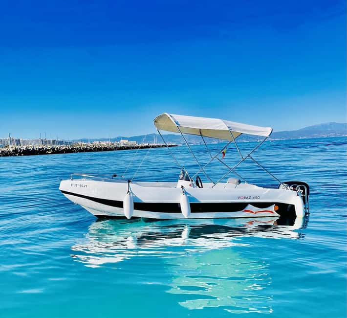 Malaga: 6-Seater Speedboat License-free Boat Rental - Where You Meet: SOLNAUTIC BOAT RENT in Benalmádena