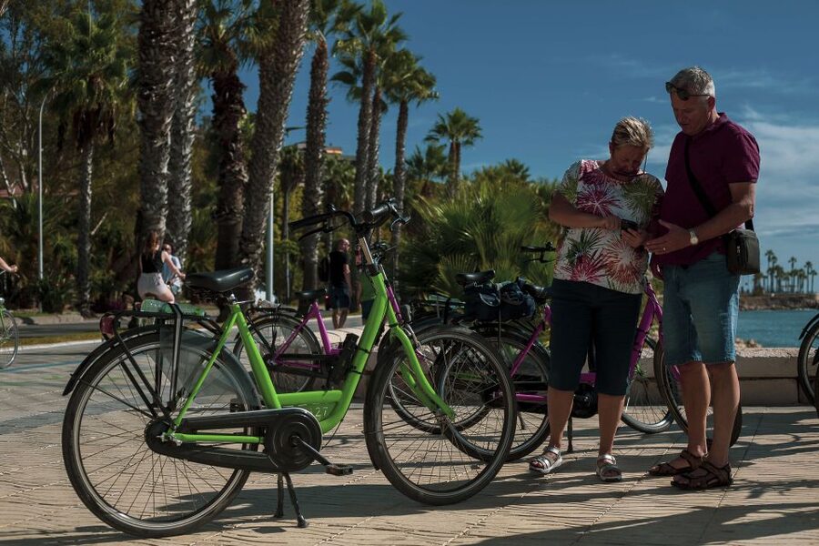 Malaga Bike Tour - Old Town, Marina & Beach - Plaza de la Marina to Old Town: Getting Oriented Fast