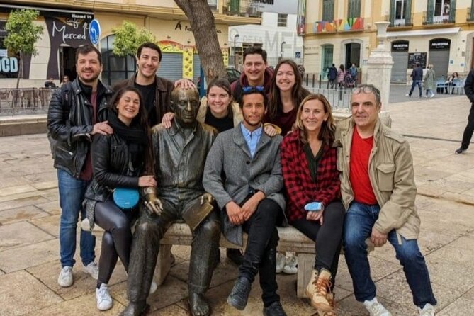 Malaga Bike Tour - Wine & Tapas - Plaza de la Merced Wine Break, Then Malagueta Beach