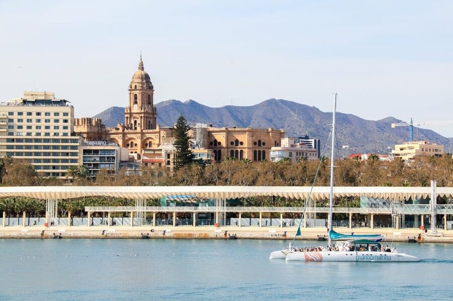 Malaga: Catamaran Sailing Cruise with Swimming & Optional DJ - A 1.5-hour catamaran sailing cruise that’s built for quick reset