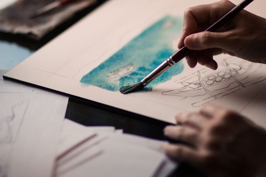 Malaga: Drawing & Painting Lesson Outdoors - Three Malaga scenes to sketch: Port, park nature, and Old Town monuments