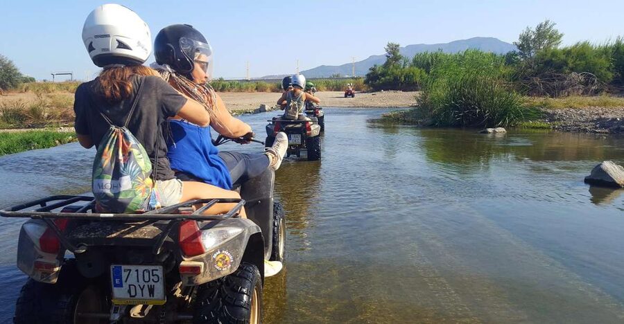 Málaga: Off-Road 2-Seater Quad Tour through Land and River - The first stretch: asphalt warm-up and getting your rhythm