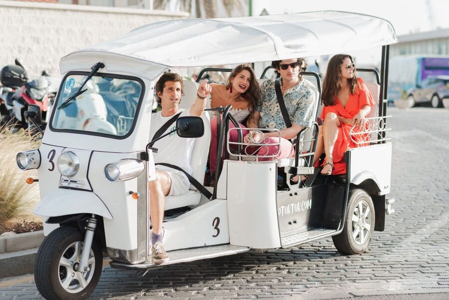 Malaga: Private City Tour by Eco Tuk Tuk - Plaza de la Marina: finishing in a place with real strolling energy
