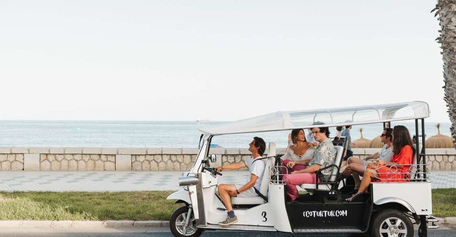Malaga: Private City Tour by Eco Tuk Tuk - University of Malaga to the city center: getting your mental map