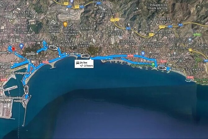 Málaga Sunset & Night Tour by Electric Car - Malagueta promenade: an easy way to start feeling the city