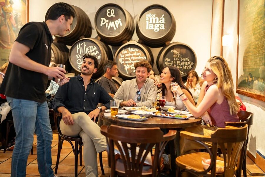 Málaga: Tapas, Wine & Rooftops Private Tour - The first wine tavern stop: setting the Malaga mood