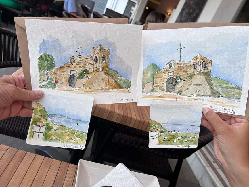 Málaga: Watercolor Drawing Tour and Workshop - Key points at a glance