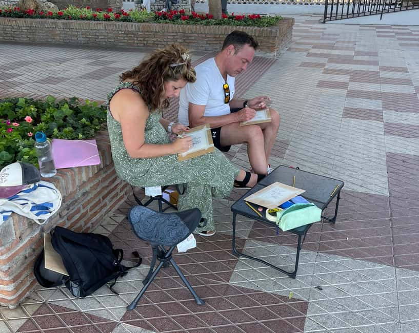 Málaga: Watercolor Drawing Tour and Workshop - Where you’ll paint: squares, facades, alleys, and viewpoints
