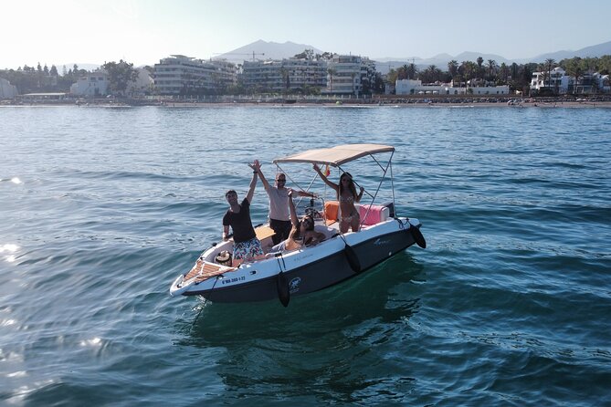 MANGO 5m 5pax - Unlicensed boat in Puerto Banus, Marbella - The real vibe: celebrations, small groups, and private time