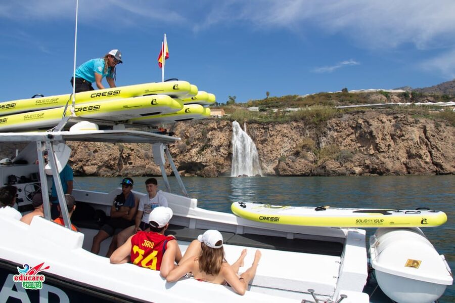 Nerja: Maro Waterfall Boat Trip with Paddleboarding & Drink - The boat ride from Caleta de Vélez: your floating front-row seat