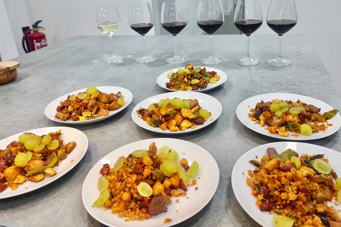 Paella and Sangria Workshop in Malaga - Your menu at a glance: ajoblanco, Malaga soak, paella, sangria, dessert