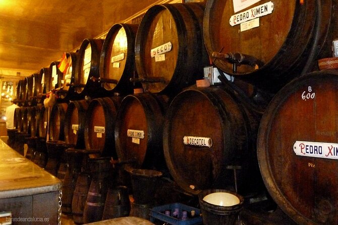 PREMIUM TAPAS TOUR: Tapas, Paella and Winery - Stop 1: Antigua Casa de Guardia and Malaga Wine With 19th-Century Roots