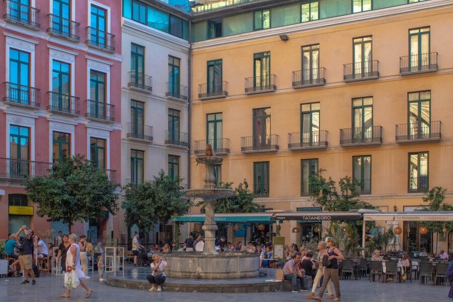 Private walking tour: Cathedral, Alcazaba and Roman Theatre - Stop 3: Plaza del Obispo as your orientation reset