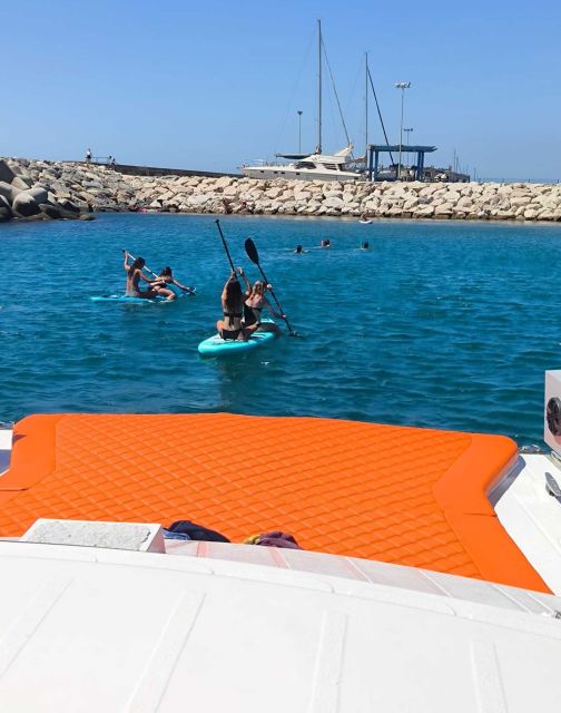 Puerto Marina, Benalmádena: catamaran ride - The cruising part: Málaga coastline views with real time on the water