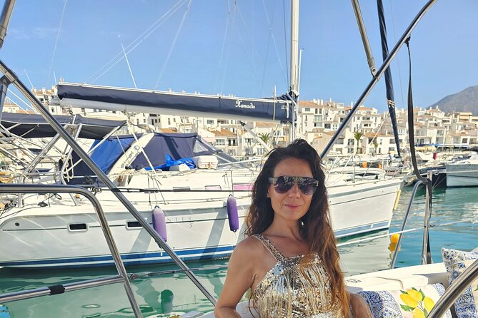 Shared Sailboat Experience Feel nature with dolphins - The views: Marbella, the Golden Mile, and La Concha from offshore