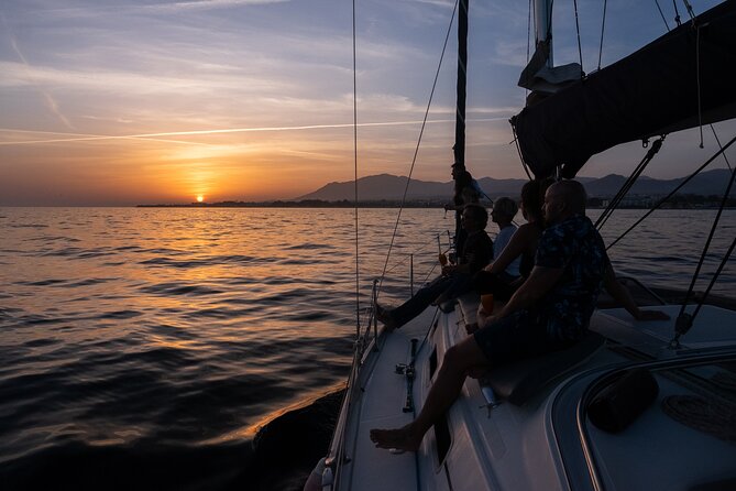 Sunset Sailing along the Marbella coast from Puerto Banus - Dolphins, sharks info, and those “how did that happen” moments